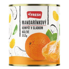 Mandarínkový kompót 312g Fresh