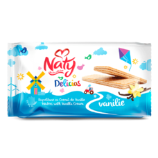 NATY Oblátky s vanilkovým krémom (68%) 160g 