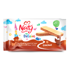 NATY Oblátky s kakaovým krémom (68%) 160g 
