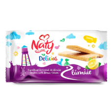 NATY Oblátky s citrónovým krémom (68%) 160g
