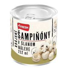 Šampiňóny krájané 212 ml Fresh